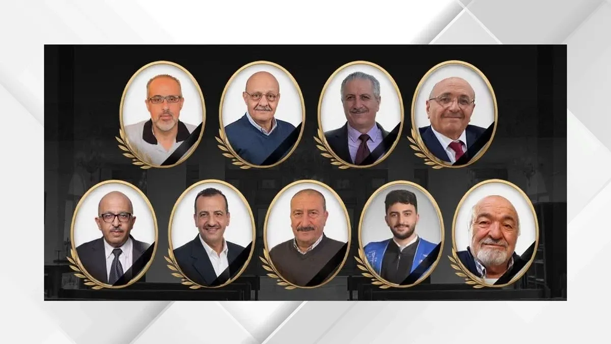 تشييع شهداء الاعتداء الإرهابي على كنيسة الكرك ظهر اليوم