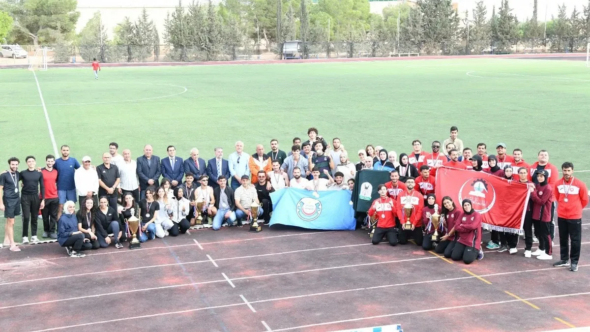 العلوم والتكنولوجيا تحصد بطولة الاتحاد الرياضي للجامعات الأردنية لألعاب القوى