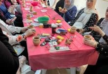 دورة الرسم على الفخار في مركز شابات المزار الشمالي