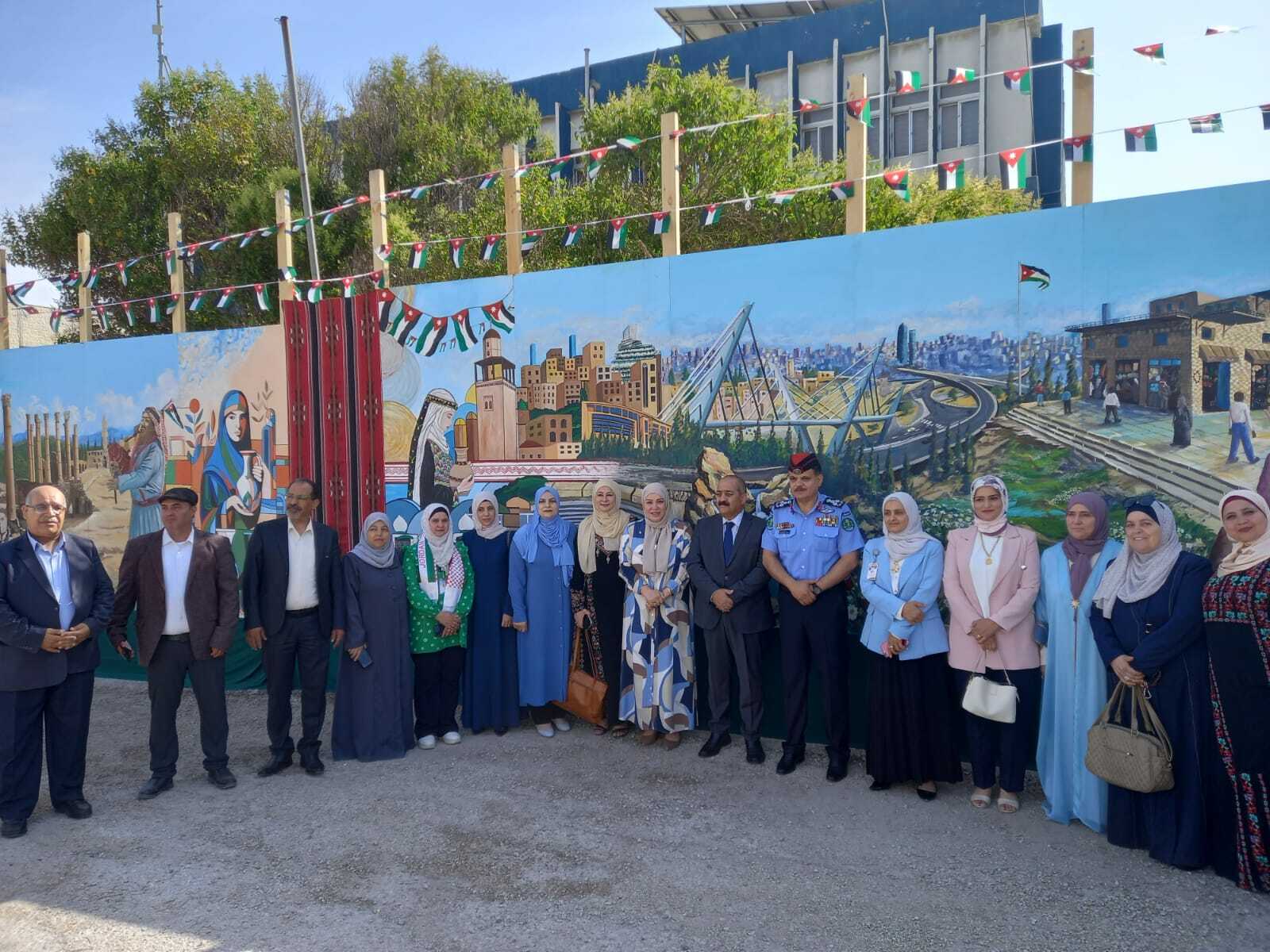 محافظ اربد يفتتح جداريات اوتاد اردنية في مديرية تربية قصبة اربد