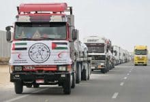 الجهود الدبلوماسية الإماراتية تثمر بإدخال أول شحنة مساعدات إنسانية إلى غزة بعد أكثر من 80 يوماً من الانقطاع